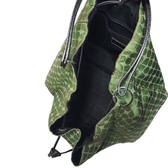 Kate Spade Green Drawstring Tote Purse - Picture 9 of 14